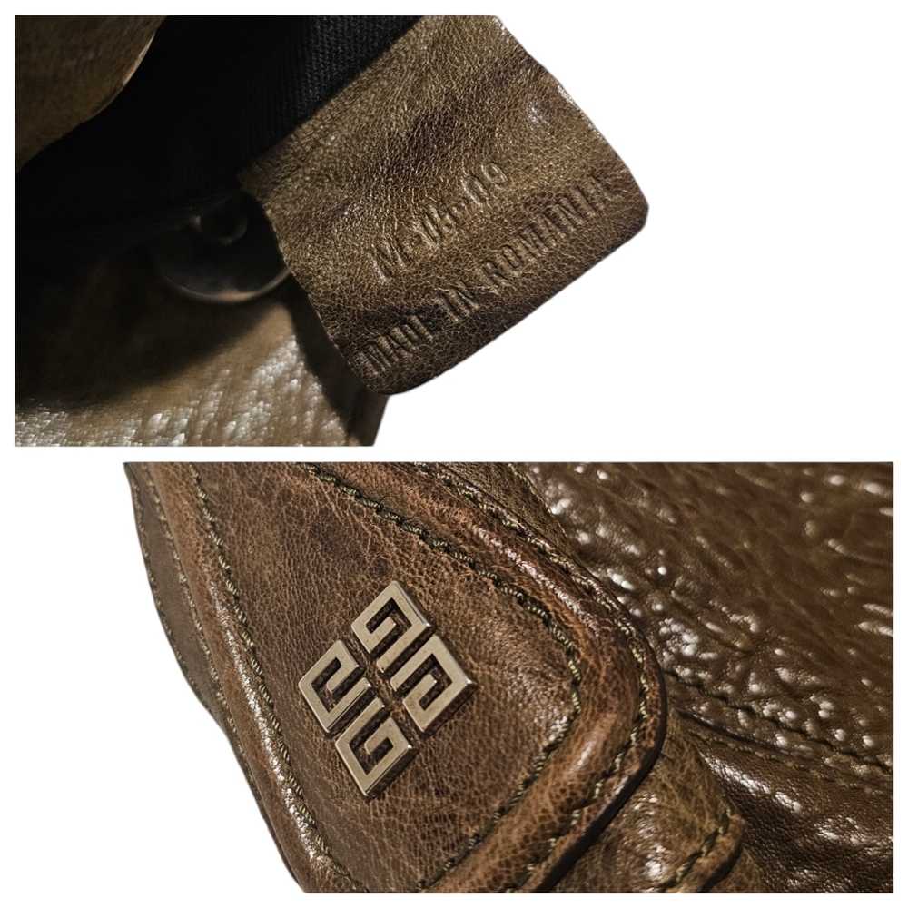 Authentic Givenchy Eclipse Pebbled Leather Should… - image 8